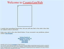 Tablet Screenshot of countygenweb.com